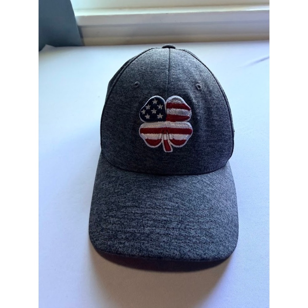 Black Clover Live Lucky Hat USA Flag Clover Gray Memory Fit S/M Cap